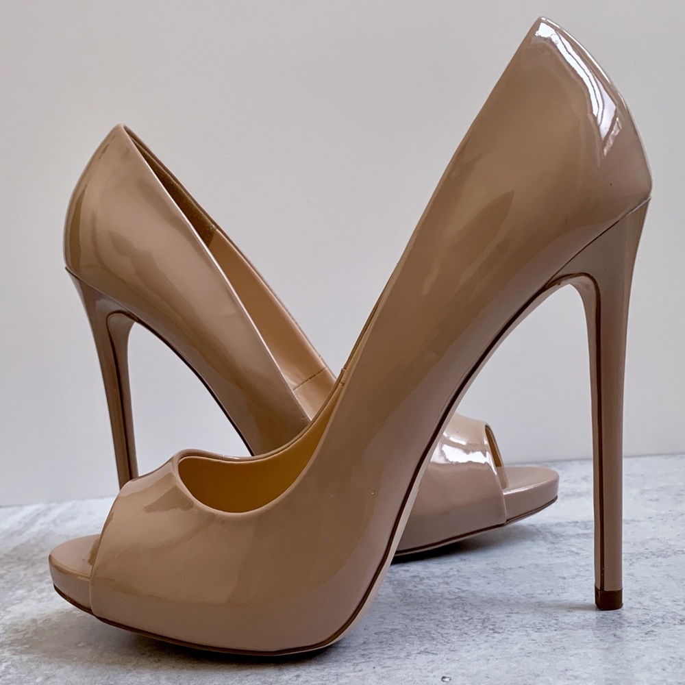 Topshop Nude Platform High Heels